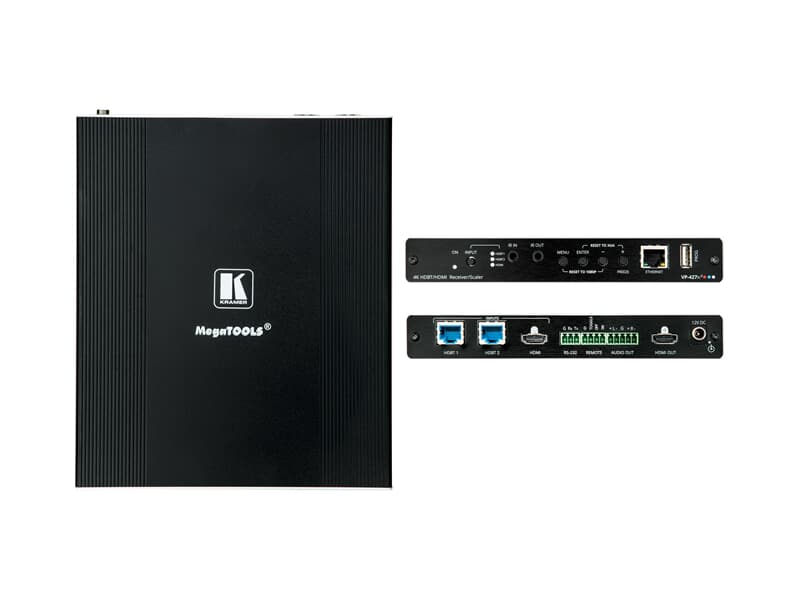 Kramer VP-427X2 - 4K HDR HDBT Receiver / Scaler Tool mit HDBaseT und HDMI Eingängen