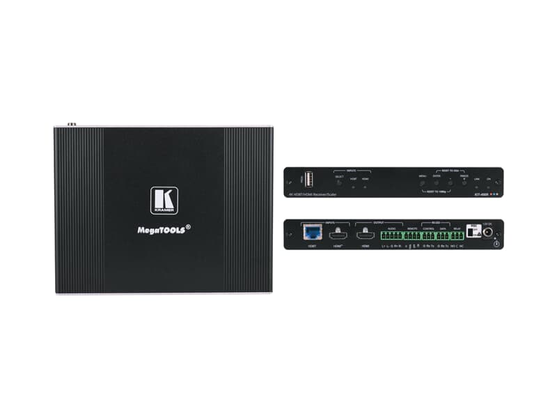 Kramer KIT-401/EU-80/86(W) - 4K Auto–Switcher/Scaler Kit over Long–Reach HDBaseT
