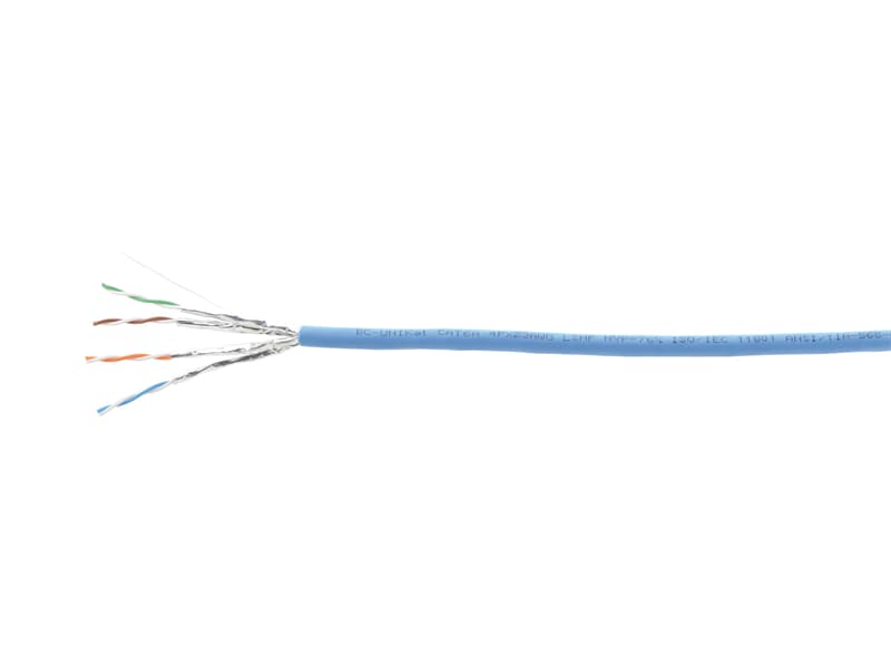 Kramer BC-UNIKat/LSHF-100M, Vier-Adriges CAT6A U/FTP 4x2x23AWG Kabel - raucharm und halogenfrei