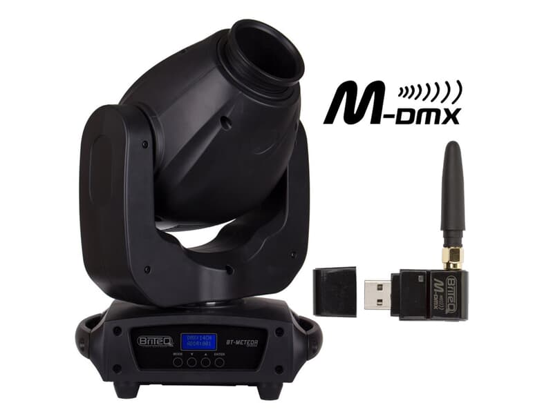 BriteQ - BT-Meteor 100W LED Moving-Head + WTR-DMX USB Dongle