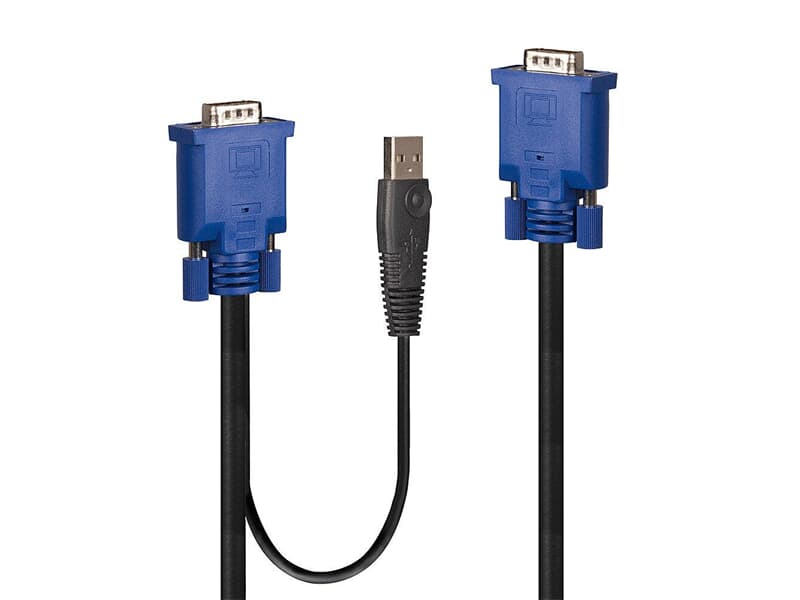 LINDY 32186 - Kombiniertes KVM- und USB-Kabel 2m - Combo Kabel für KVM-Switches 39526 & 39527