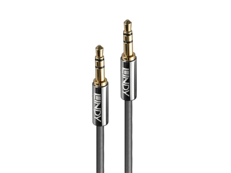 LINDY 35322 2m 3.5mm Audiokabel, Cromo Line - 3.5mm Stecker an Stecker