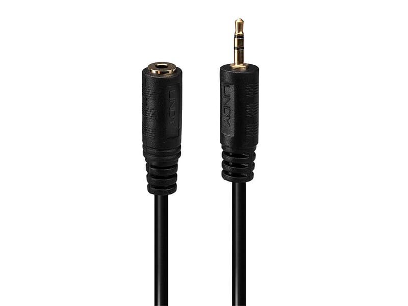 LINDY 35698 Audio-Adapter, 2.5mm Stecker an 3.5mm Kupplung - Verbindet zwei Audiogerä