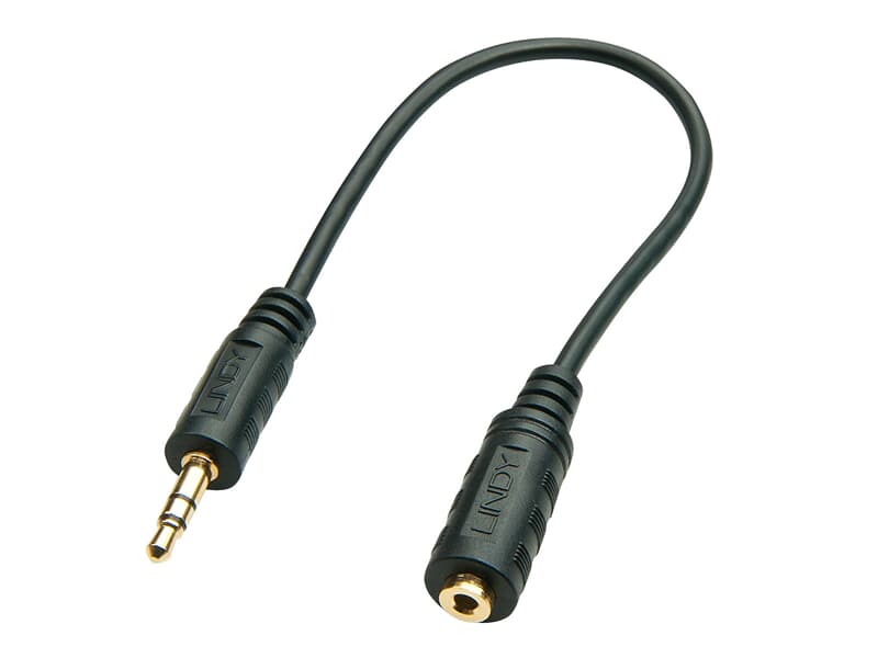 LINDY 35699 Audio-Adapter, 2.5mm Kupplung an 3.5mm Stecker - Verbindet zwei Audiogerä