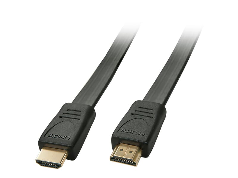 LINDY 36997 2m HDMI High Speed Flachbandkabel  - HDMI 2.0 / HDTV & HDCP kompatibel