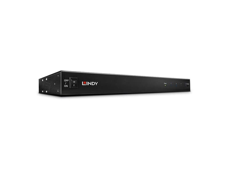LINDY 38116 100m Cat.6 4 Port HDMI & IR HDBaseT Splitter mit Ethernet Hub - Verteilt