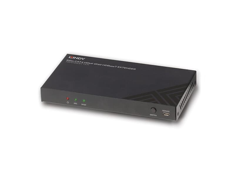 LINDY 38341 100m Cat.6 HDBaseT Extender-Transmitter, HDMI 4K60, Audio, IR & RS-232  -