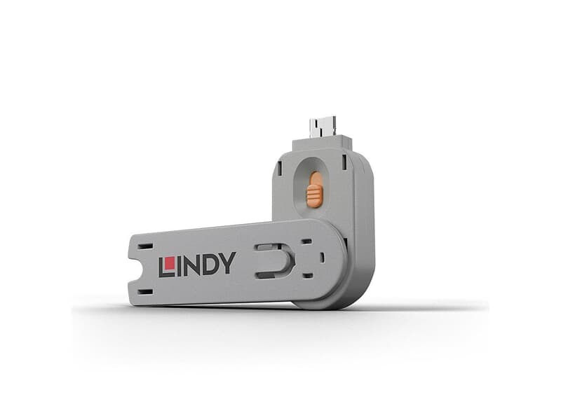 LINDY 40623 Schlüssel für USB Port Schloss, orange - für No. 40453 and 40463