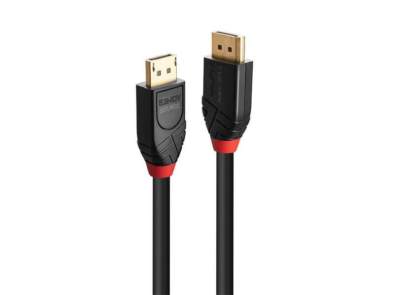 LINDY 41167 5m Aktivkabel DisplayPort 1.4 - Baut zuverlässige DisplayPort 1.4 Verbind