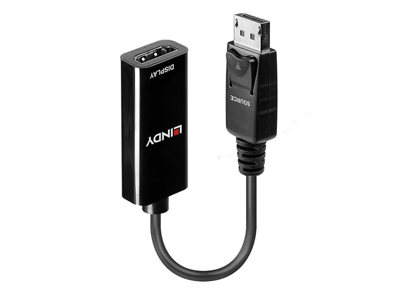 LINDY 41718 DisplayPort auf HDMI Konverter - Verbindet eine DisplayPort-Quelle mit ei