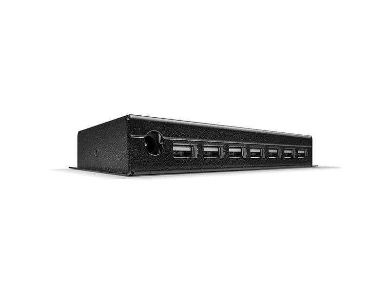 LINDY 42794 7 Port USB 2.0 Metall Hub  - 7 zusätzliche USB 2.0 Anschlüsse - perfekt f