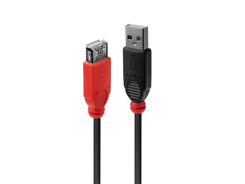LINDY 42817 5m USB 2.0 Aktivverlängerung Slim  - 5m USB 2.0 Verlängerung am USB-Ansch