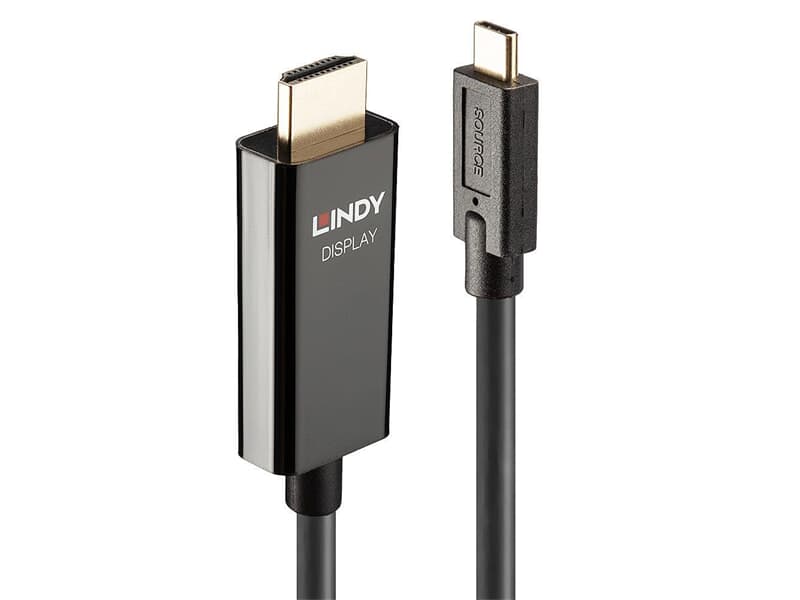 LINDY 43317 10m USB Typ C an HDMI 4K60 Adapterkabel mit HDR - Zuverlässige 4K-Verbind