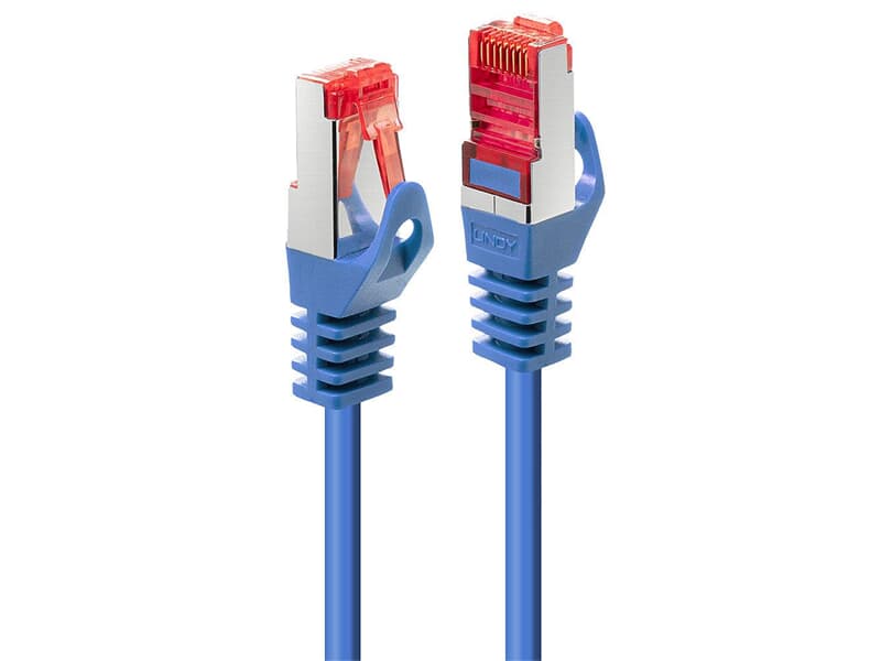 LINDY 47358 10m Cat.6 S/FTP  Netzwerkkabel, blau - RJ45-Stecker, 250MHz, Kupfer, 28AW