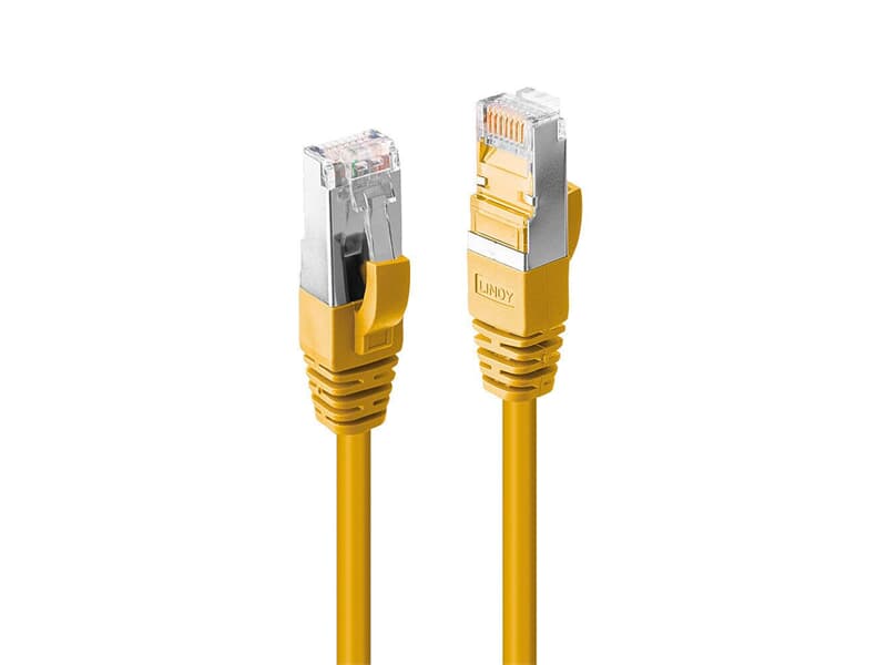 LINDY 47867 - 7,5m Cat.6A S/FTP LSZH Netzwerkkabel, Gelb - RJ45-Stecker, 500MHz, Kupfer, 27AWG