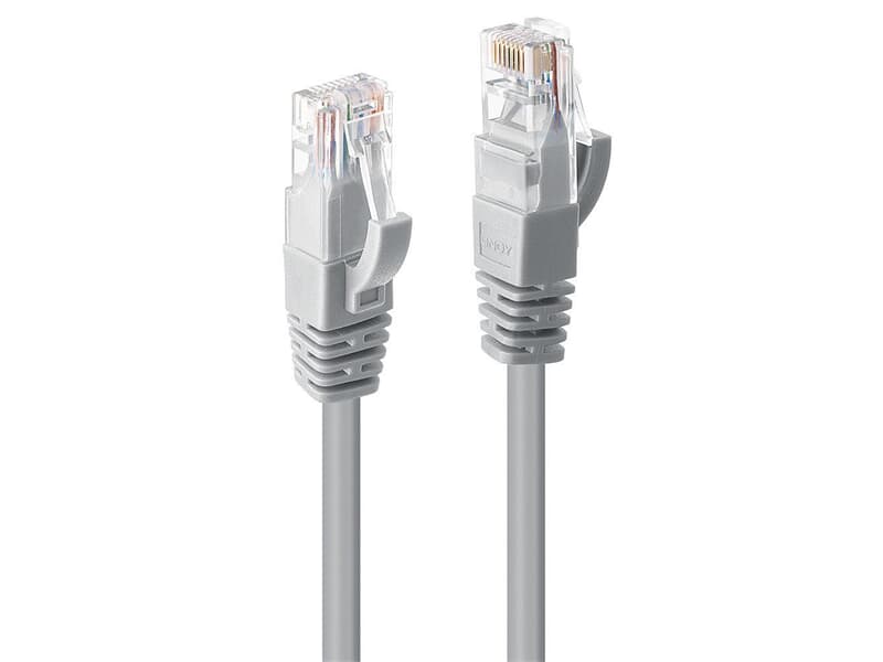 LINDY 48006 7.5m Cat.6 U/UTP  Netzwerkkabel, grau - RJ45-Stecker, 250MHz, Kupfer, 24A