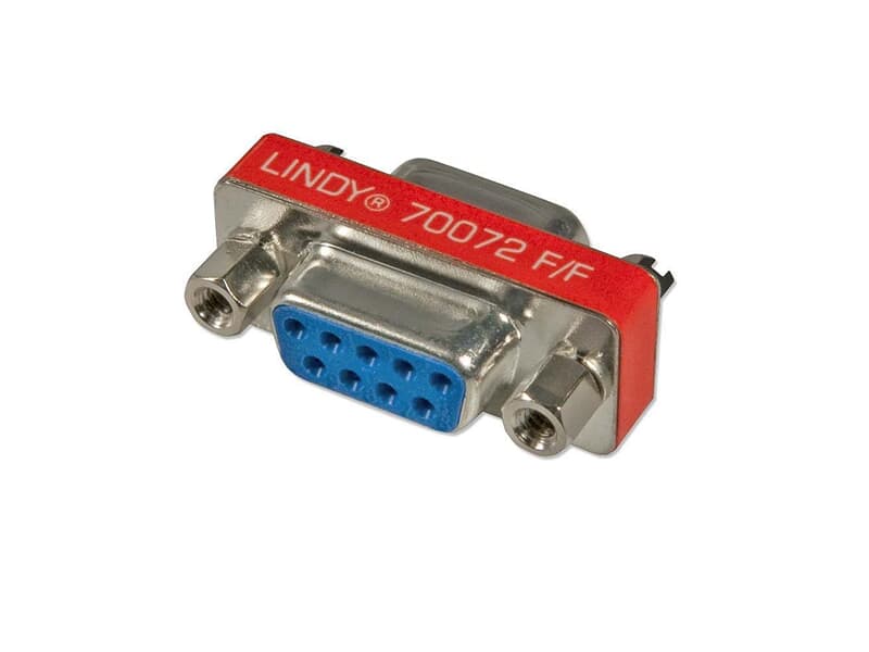 LINDY 70072 Mini-Adapter 9 pol. Sub-D-Kupplung an 9 pol. Sub-D-Kupplung - Sub-D Mini-