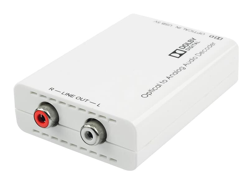LINDY 70471 Optischer Audio Digital Analog Konverter mit Dolby Digital Dekodierer - '