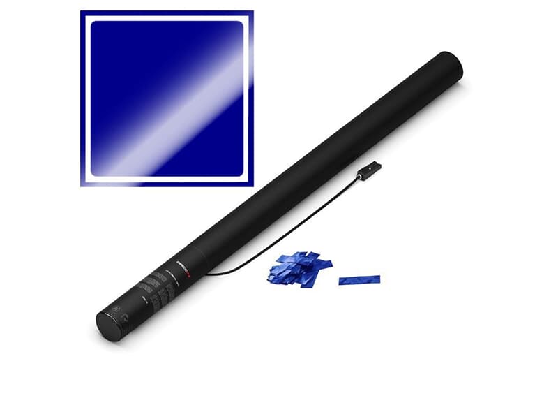 MAGICFX® Elektrische Konfettikanone PRO, 80cm, Blau Metallic