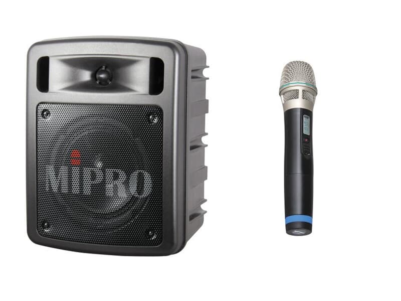Mipro MA-303SB-H80 1-Kanal Handsender Set 1 x MA-303SB Tragbares Lautsprechersystem, 1 x ACT-32H-80