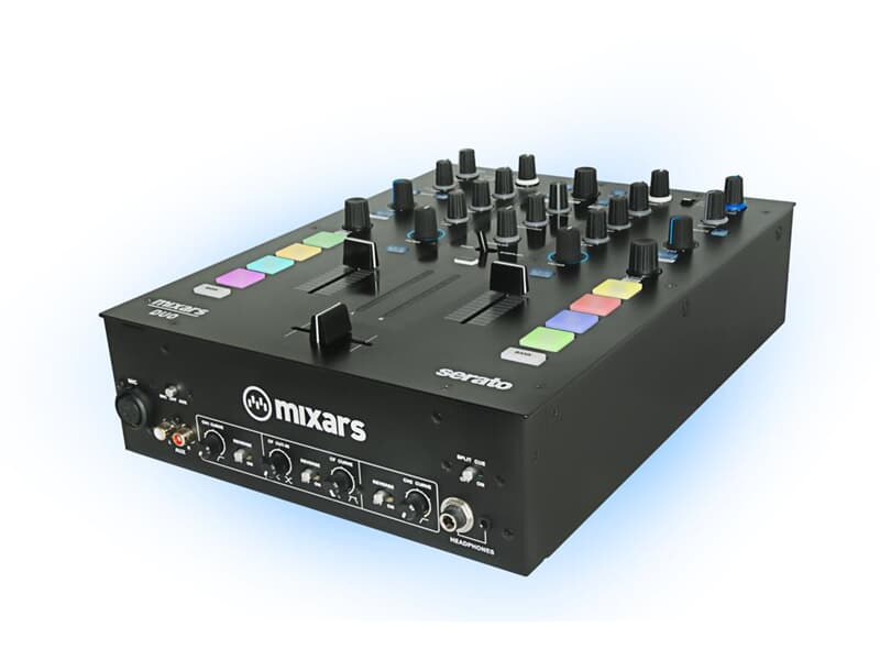 Mixars DUO MKII, Professioneller 2 Kanal DJ Mixer, SeratoDJ & DVS enabled,