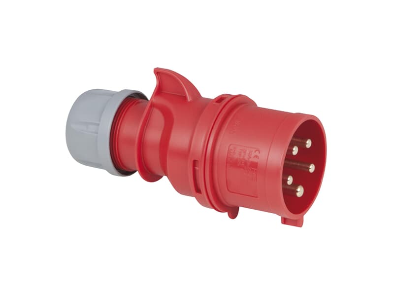 PCE CEE 32 A/400 V 5-pin Plug male - Rot - IP44