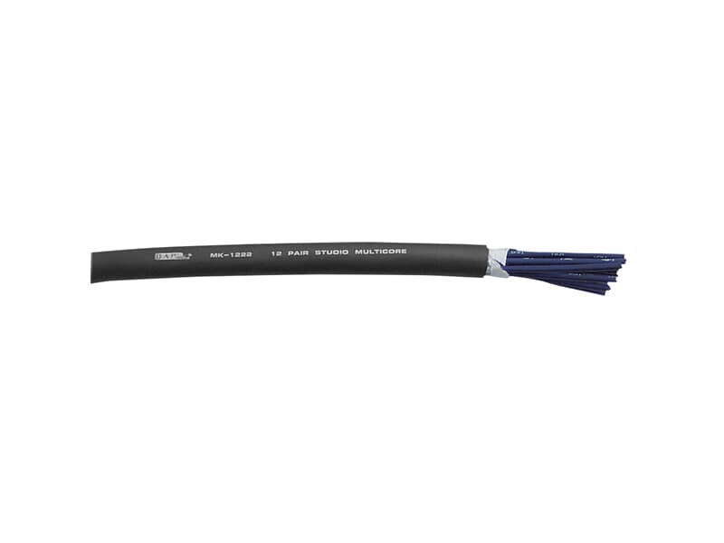 DAP MK-1222 - Studio Multicore 12-paariges Kabel - Laufmeterpreis, schwarz