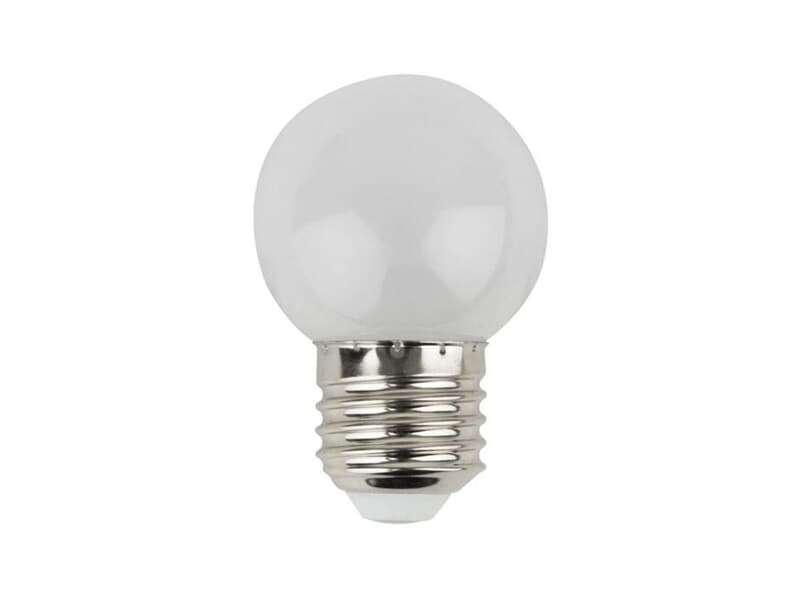 Showgear G45 LED-Lampe E27, 1 W - Warmweiß - Nicht dimmbar - Mattierter Hülle