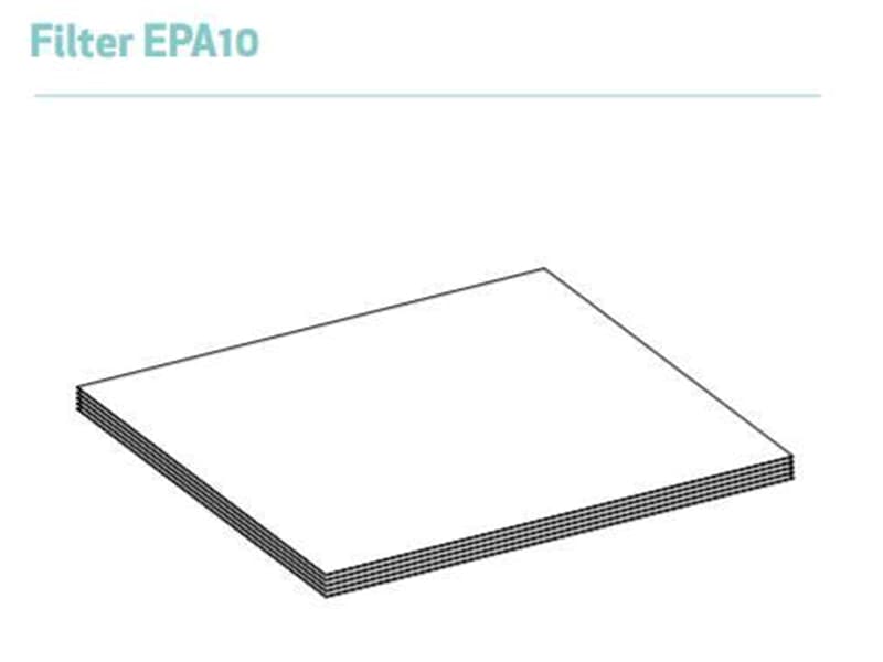 EPA-Filter E10, 1 Packung mit 5 Stück, für PMXUVCFLOW72, PMXUVCFLOW144