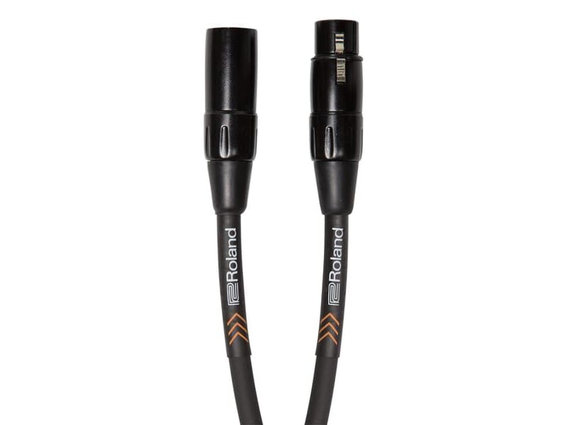 ROLAND RMC-B10 - Symmetrisches Mikrofonkabel mit hochwertigen XLR-Anschlüssen (XLR 3-pol female / XLR 3-pol male / 3,00m) - in schwarz