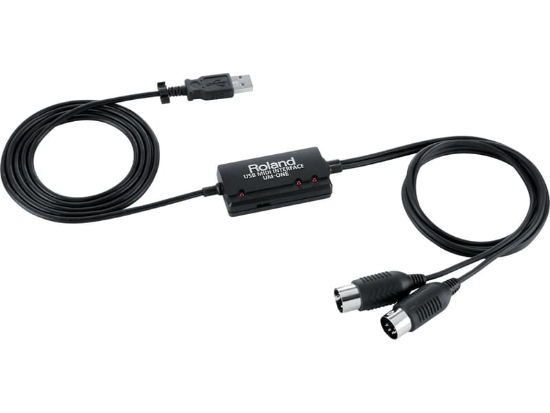ROLAND UM-ONE-MK2 - USB MIDI Interface für MAC / PC / IPAD - in schwarz