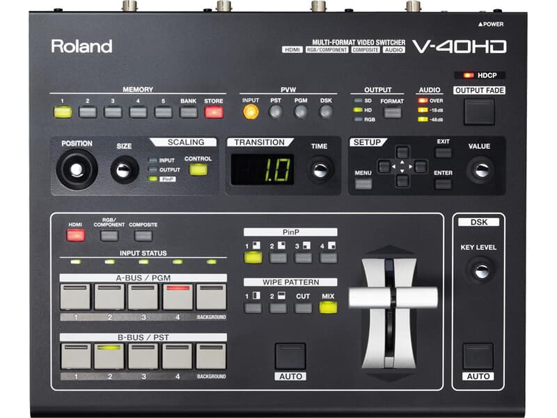 ROLAND V-40HD - 4-Channel Multi-Format Video Switcher