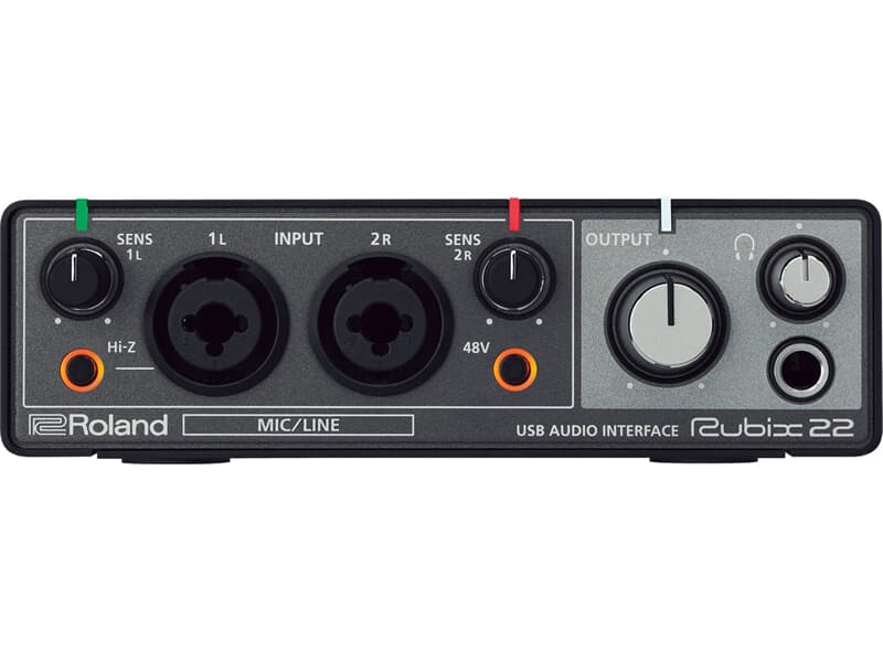 ROLAND RUBIX22 - USB Audio Interface (2x Eingänge & 2x Ausgänge) - in schwarz