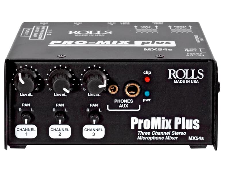 Rolls MX54s 3-Kanal Stereo Mic Mini-Mixer