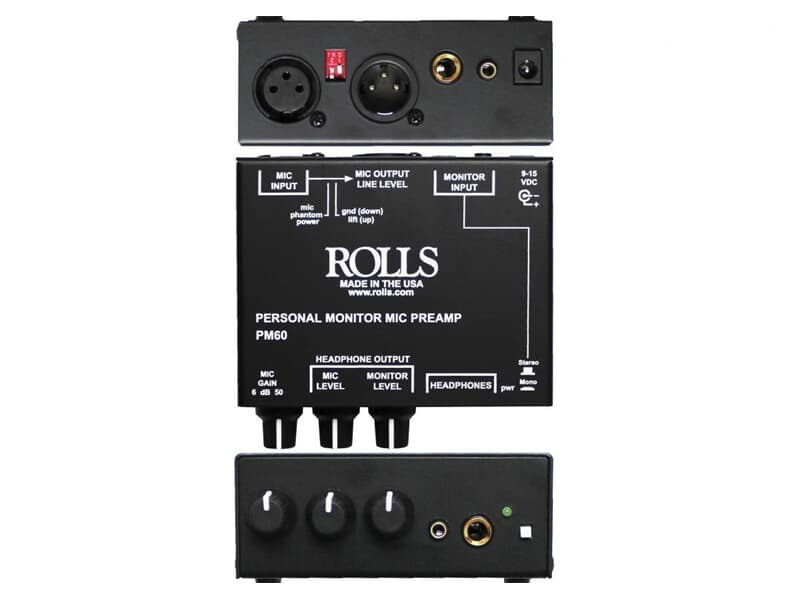 Rolls PM60 Personal Monitor Mic PreAmp