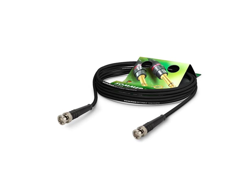 Sommer Cable Video-Patchkabel HD-SDI (HDTV) 0,5 m, SC-Vector 0.8/3.7, 1 x 0,50 mm² / BNC / BNC, DAMAR & HAGEN