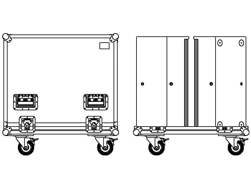 Seeburg Flightcase for 2 units A6 / TSM12 + accessories