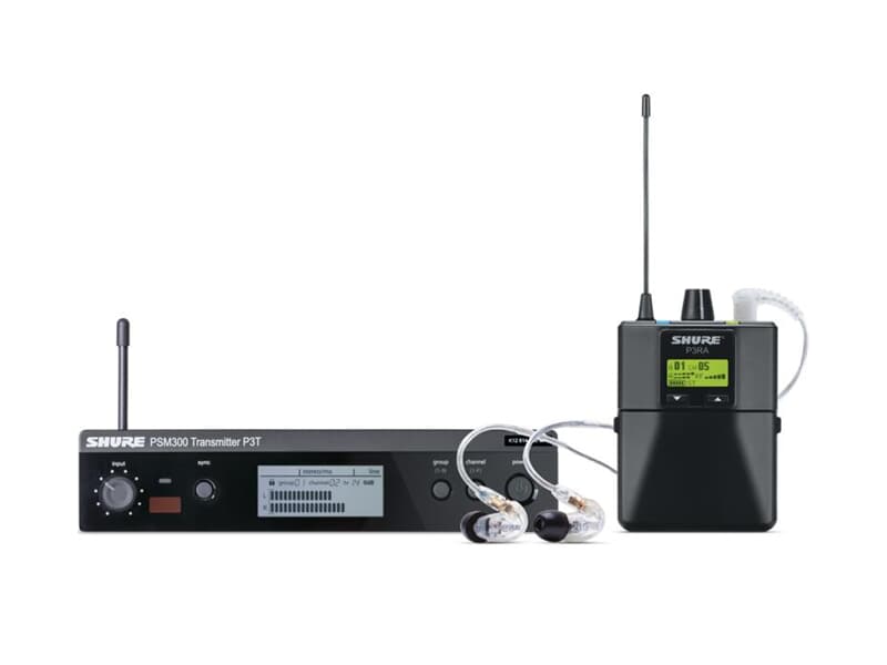 SHURE P3TRA215CL-K12  Wireless Personal Monitor System Set Frequenzband: K12 (614 bis 683 Mhz)