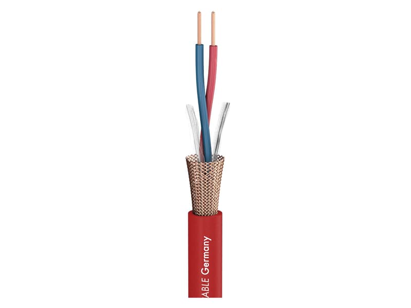 Sommer Cable Mikrofonkabel Club Series MKII, 2 x 0,34 mm², PVC Ø 6,50 mm, rot