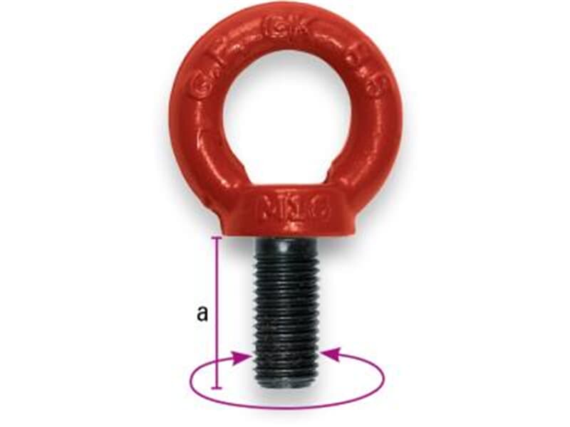 SAFETEX Ringschraube M08 hochfest vergütet – 360° drehbar