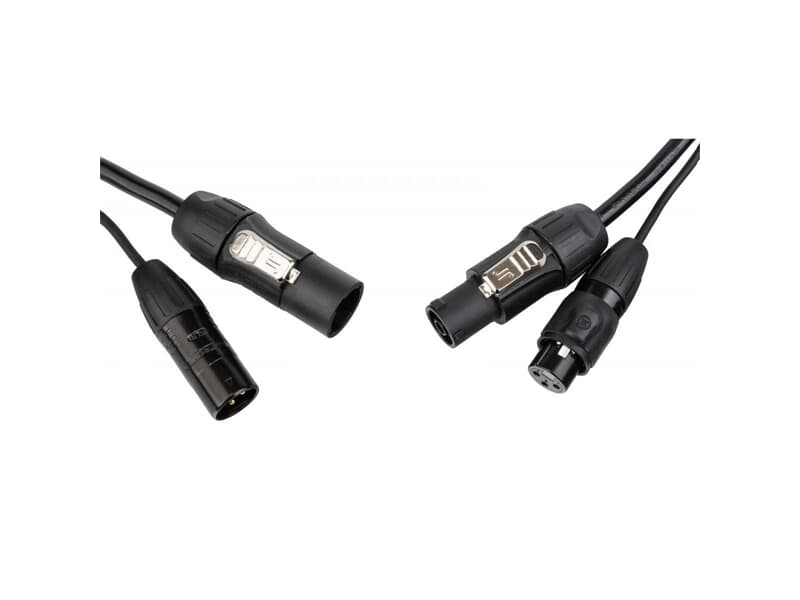 Hilec PCT1-COMBI-XLR3-1M5 - IP65 Outdoor Kombikabel