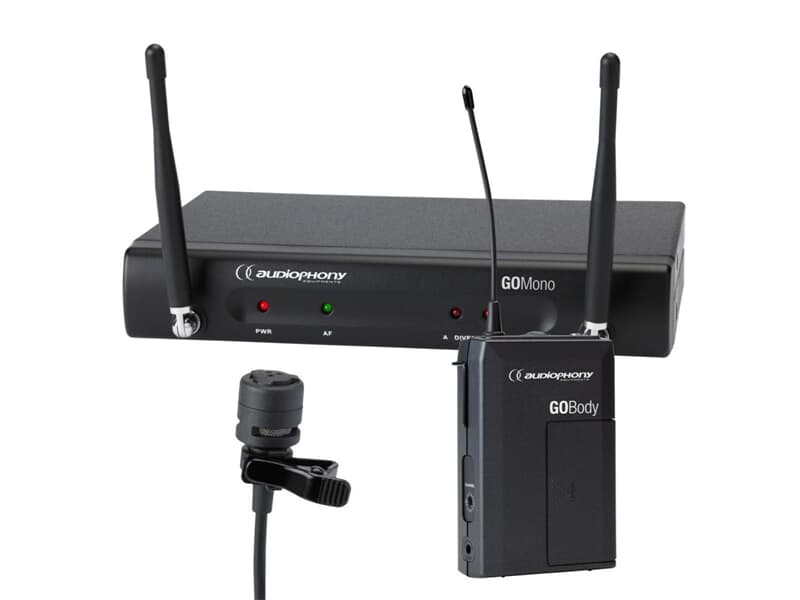 Audiophony Pack GO-Lava-F5 - Funkmikrofon Set UHF mit Taschensender und Lavaliermikrofon