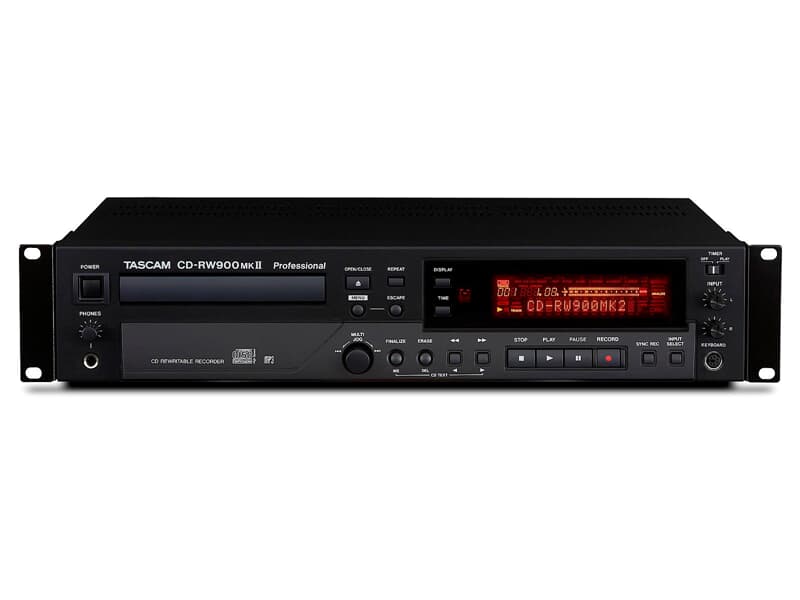 Tascam CD-RW900MK2 - 19“, 2HE, Audio-CD-Recorder, , CD-R / CD-RW / CD-