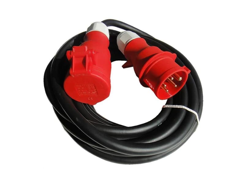 Ultralite CEE Kabel 16A, 5pol, 5x2.5mm², 25m H07RN-F 5 G 2.5 / Bals Stecker & Buchse: 16A 5pol rot