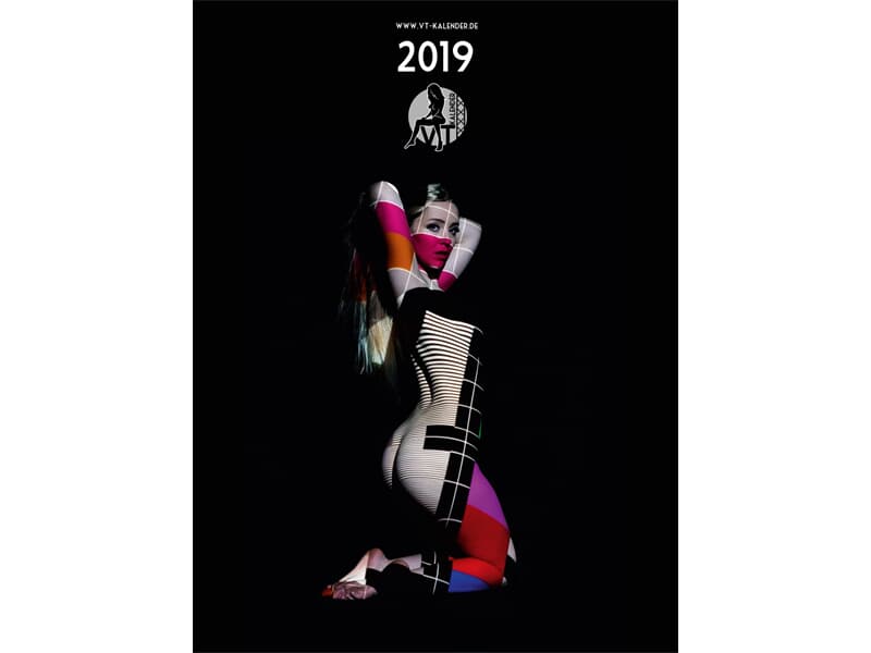 VT-Kalender 2019 Pin-Up Akt Erotik Wandkalender mit Veranstaltungstechnik