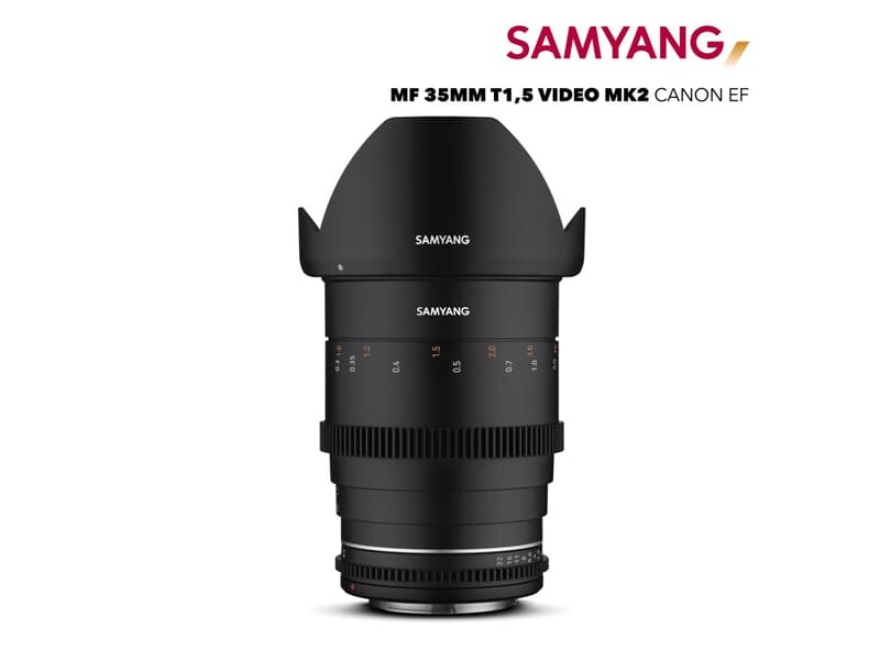 Samyang MF 35mm T1,5 VDSLR MK2 Canon EF