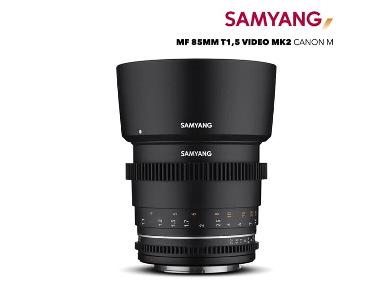Samyang MF 85mm T1,5 VDSLR MK2 Canon M