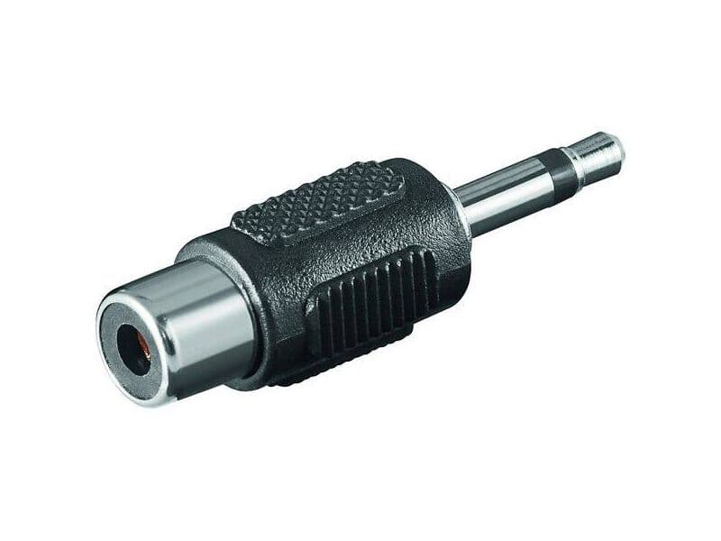 Audio-Adapter, 3,5 mm mono Stecker>Cinchkupplung