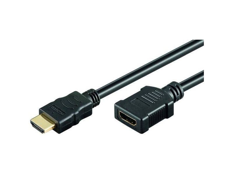 High Speed HDMI® with Ethernet 1,0 Meter, HDMI® A-Stecker>HDMI® A-Kupplung