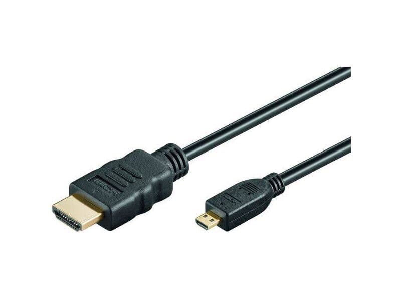 High Speed HDMI® with Ethernet 1,0 Meter, HDMI® A-Stecker>HDMI® D-Stecker
